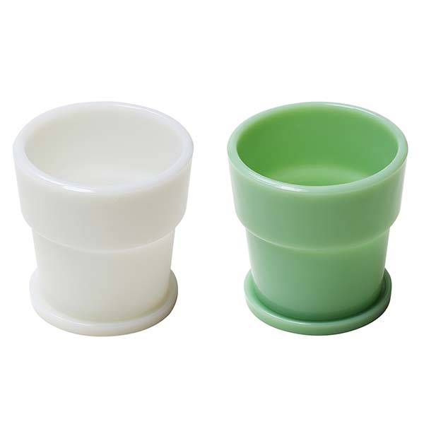 ideaco イデアコ Milk Glass Planter Pot 4 ミルクガラスプランターポット4 (3号鉢サイズ) 植木鉢 植物プランター｜unlimit｜10
