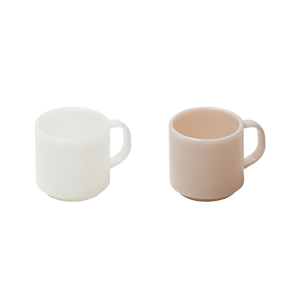 ideaco イデアコ Milk Glass  mag cup (2pcs) ミルクガラス マグカップ(2個セット) 食器 アメリカ ヴィンテージ インテリア コップ スタッキング｜unlimit｜06