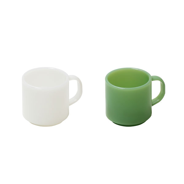 ideaco イデアコ Milk Glass  mag cup (2pcs) ミルクガラス マグカップ(2個セット) 食器 アメリカ ヴィンテージ インテリア コップ スタッキング｜unlimit｜05