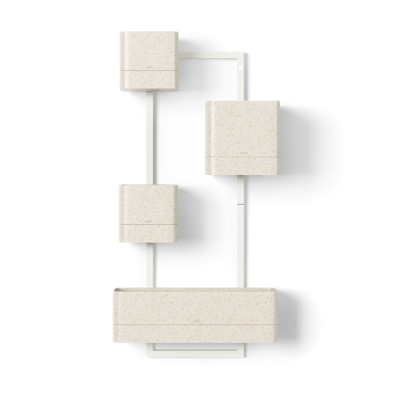 Umbra アンブラ キュービコ ウォールプランター CUBIKO WALL PLANTER プランター 観葉植物 多肉植物 収納 小物入れ 壁面 壁掛けの画像