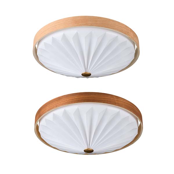 スワン電器 SWAN Wood Pleats Ceiling Light ウッドプリーツ