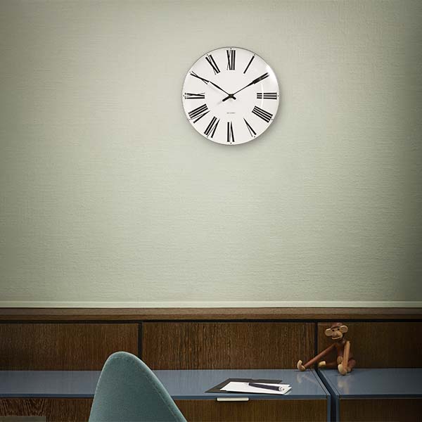【アルネヤコブセン】ローマ数字の掛時計 ウォールクロック【正規品】 ARNE JACOBSEN CLOCK アルネヤコブセン クロック Roman Wall