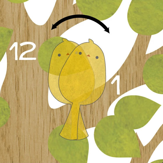 INTERFORM（インターフォルム） Turul トゥルル 掛時計 CL-9891 振り子