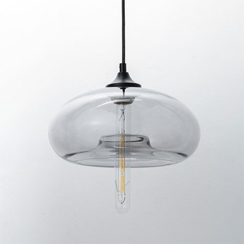 AXCIS アクシス Gray glass pendant shade -Disc- グレーグラス