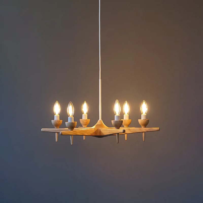 AXCIS アクシス sljd wood chandelier 6bulb スロイド ウッド