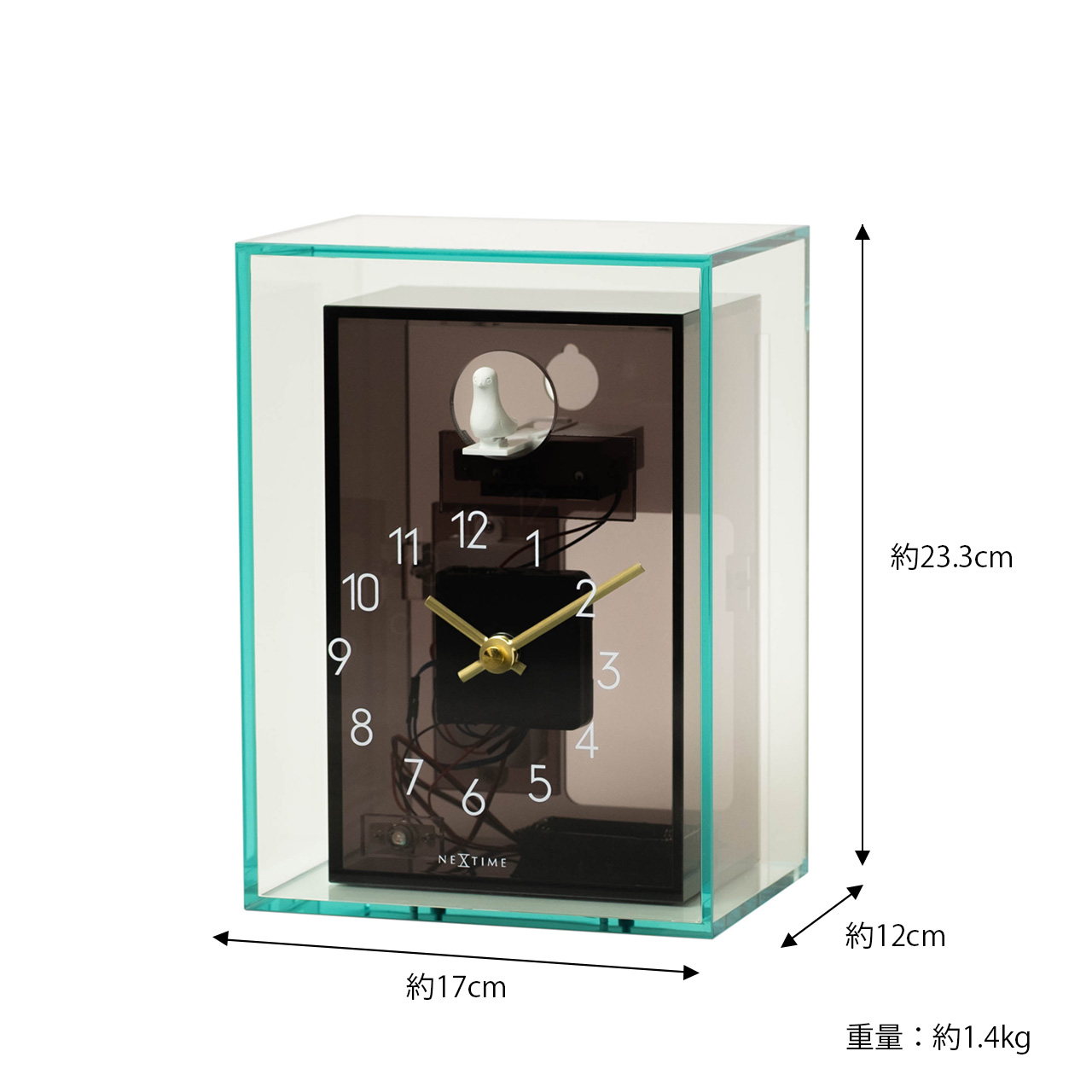 NEXTIME ネクスタイム Acrylic CucKoo アクリルカッコー (置・掛兼用
