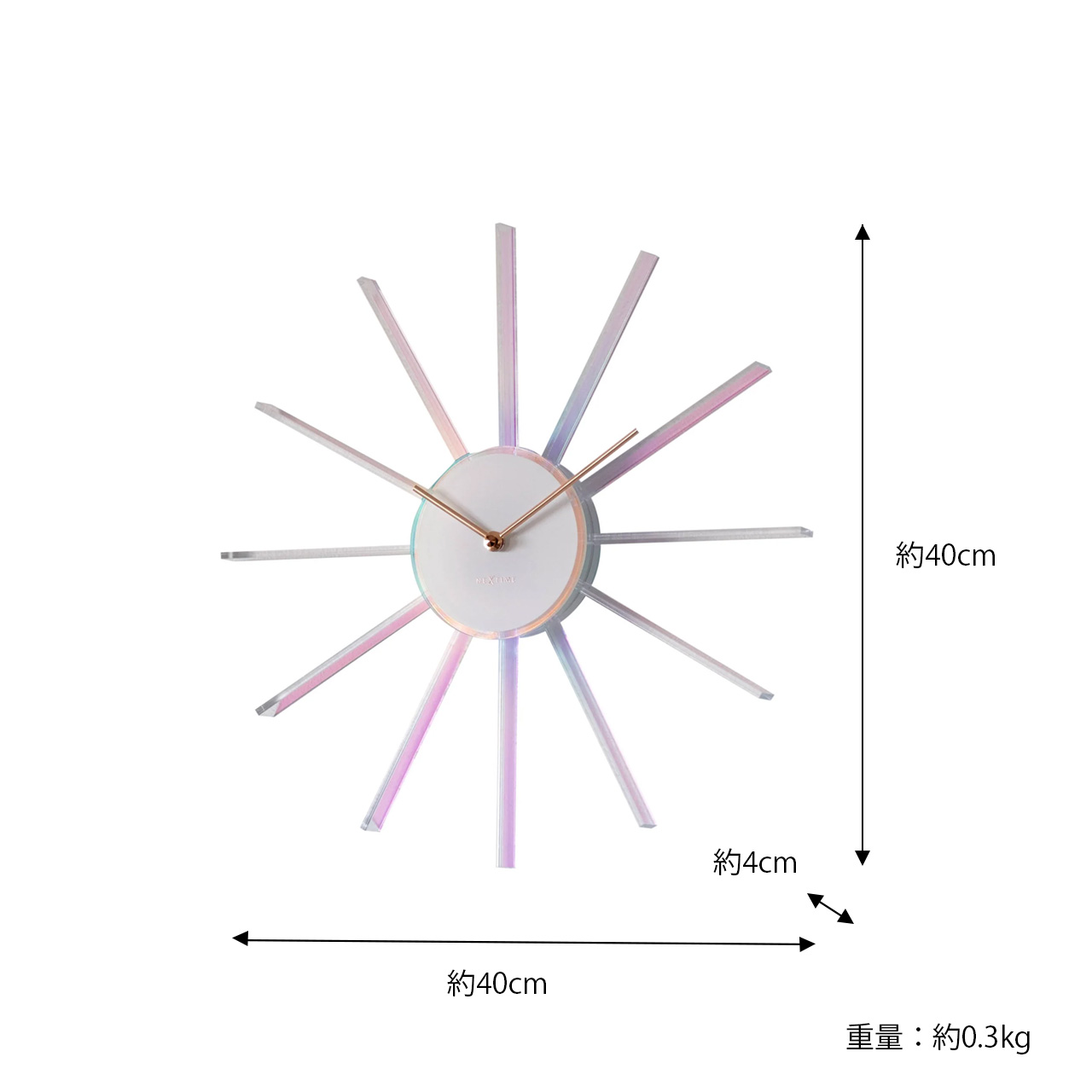 NEXTIME ネクスタイム Prism Radiant Clock プリズム ラジアント