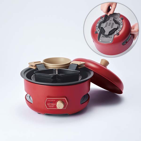 レコルト パーティークッカー recolte パーティークッカー （卓上調理器 グリルプレート