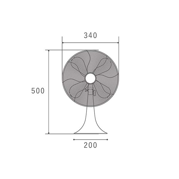 HERMOSA ハモサ RETRO FAN TABLE レトロファンテーブル RF-0113