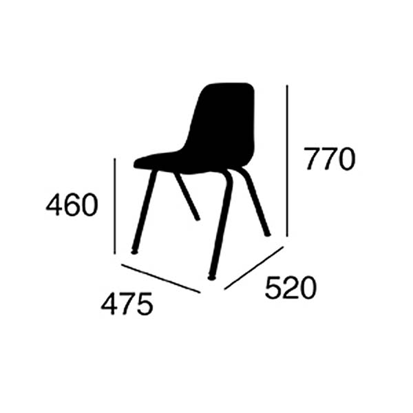 セット販売〕VIRCO バルコ 9000 Chair スタッキングチェア 9000