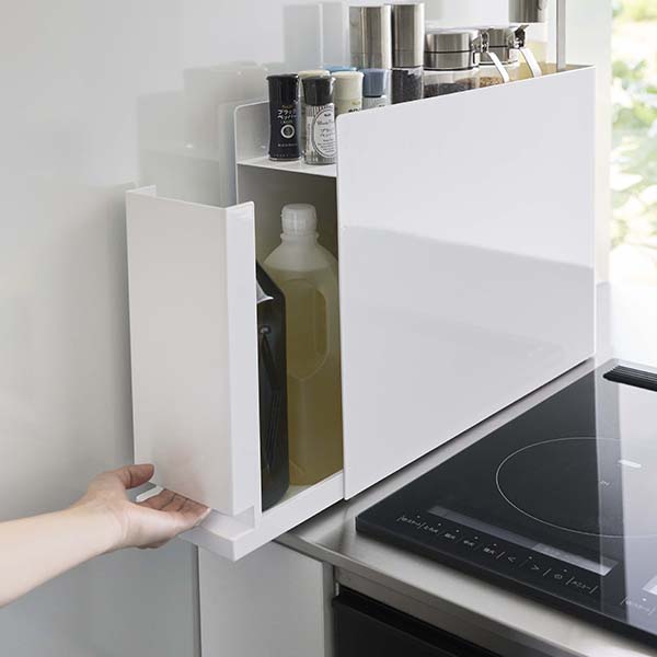 楽天市場】tower タワー (山崎実業) 隠せる調味料ラック Sliding Drawer Seasoning Rack 引き出し式 調味料スタンド  調味料収納 調味料ストッカー キッチンラック コンロ横収納 : UNLIMIT セレクトショップ