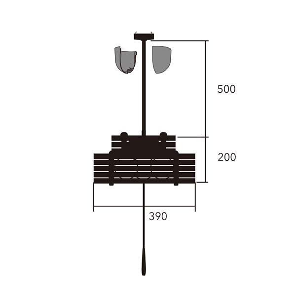 NAGASAWA Lighting 長澤ライティング WOODEN RINGS 8 (L) 木製リングス