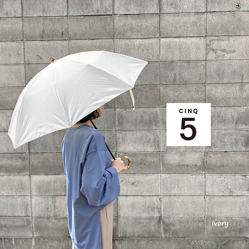 CINQ サンク 晴雨兼用傘 折りたたみ傘 40cm UVカット 日傘 雨傘