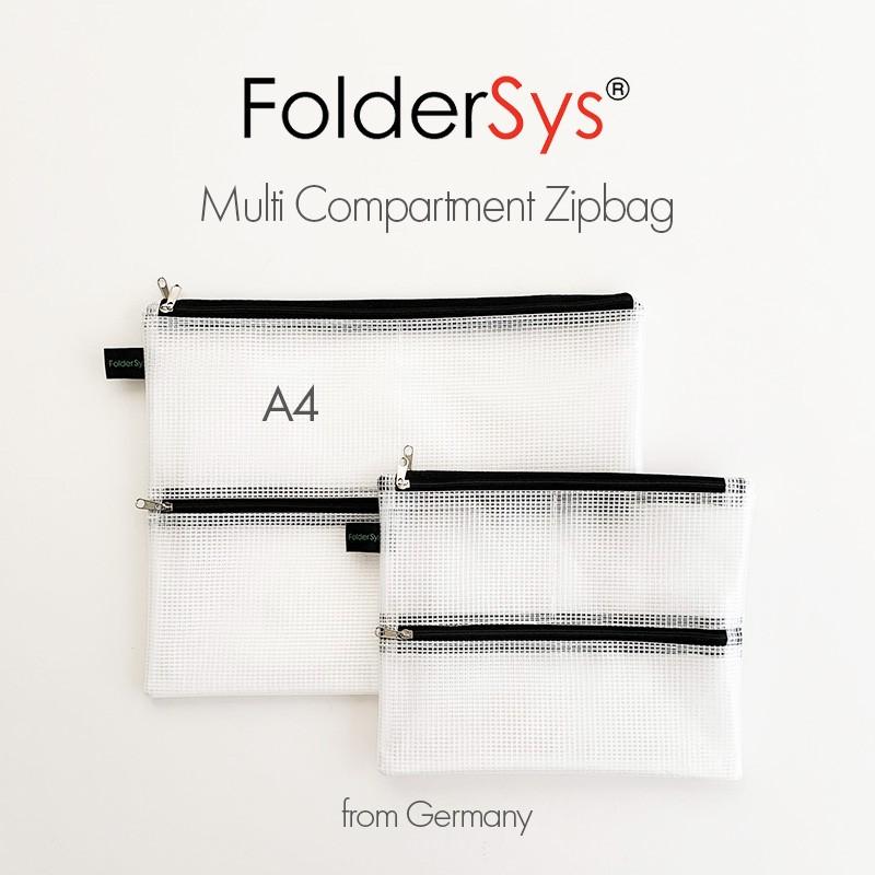 FolderSys フォルダーシス マルチコンパートメント ジップバッグ A5 