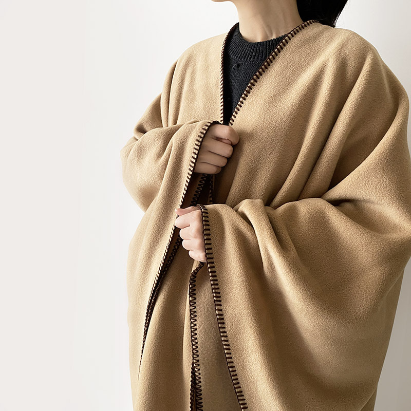 TWEED MILL TWEEDMILL ツイードミル フリースルアナ ポンチョ