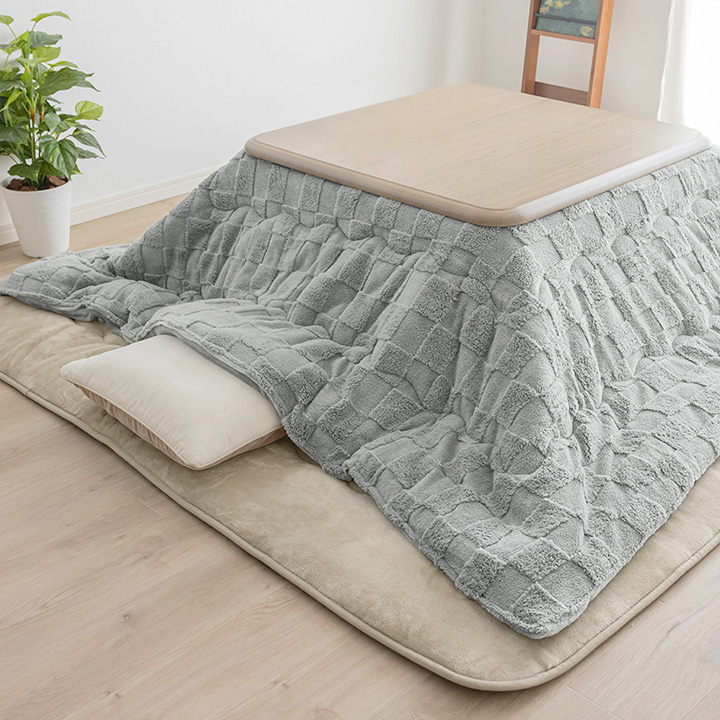 こたつ布団 洗える リバーシブル 炬燵布団 長方形 ジャガード レース