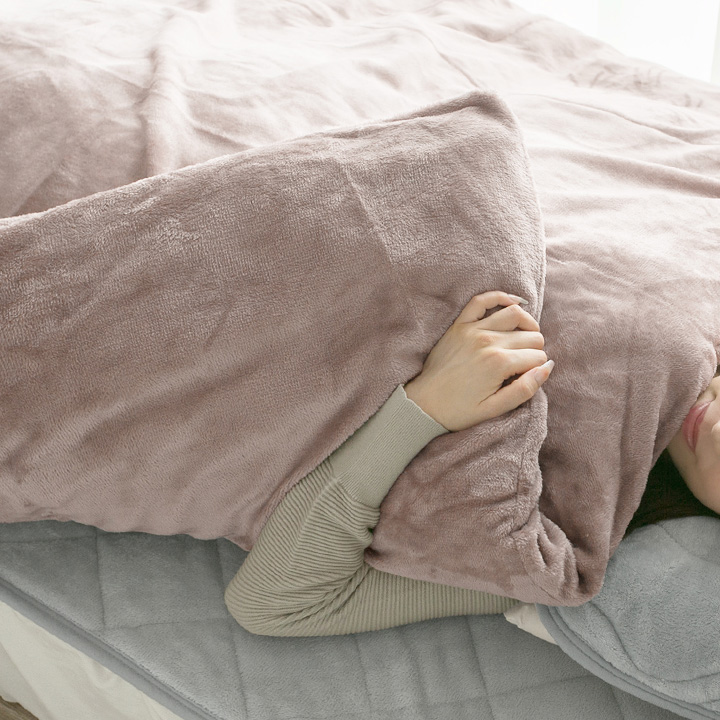 掛け布団カバー あったか掛けカバー ダブル フランネル 毛布としても