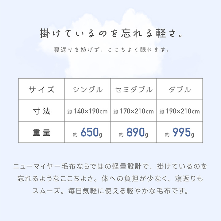 フランネル毛布