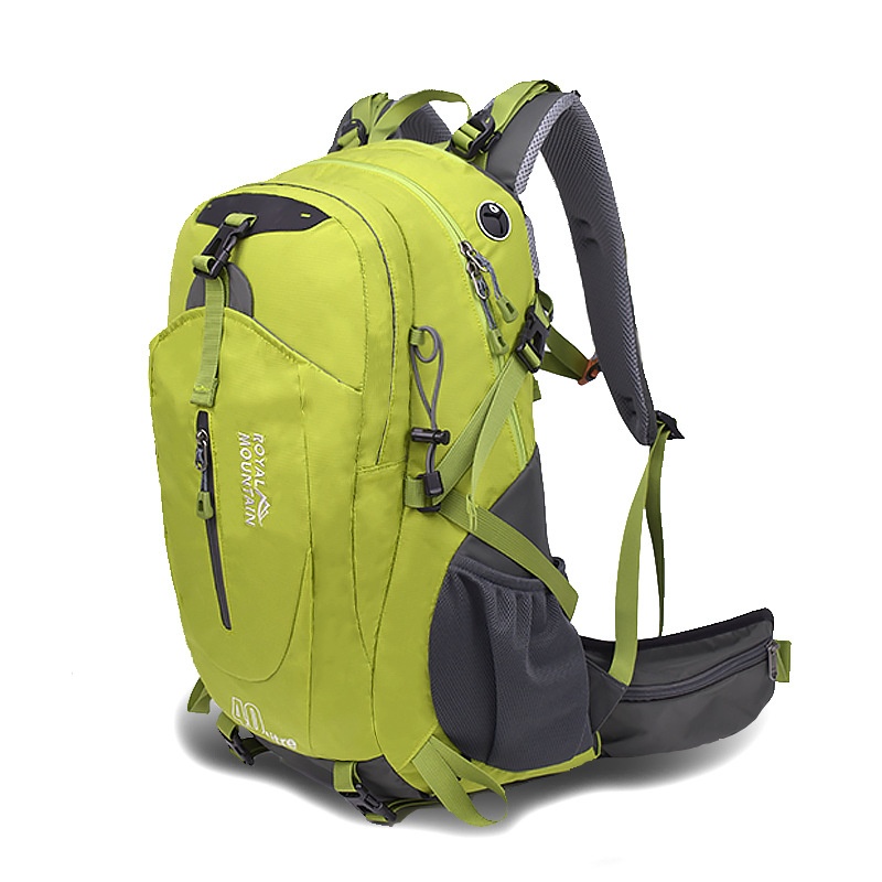 登山バックパック40Lバックパック防水バックパック快適背負いシステムアウトドア収納バッグの画像