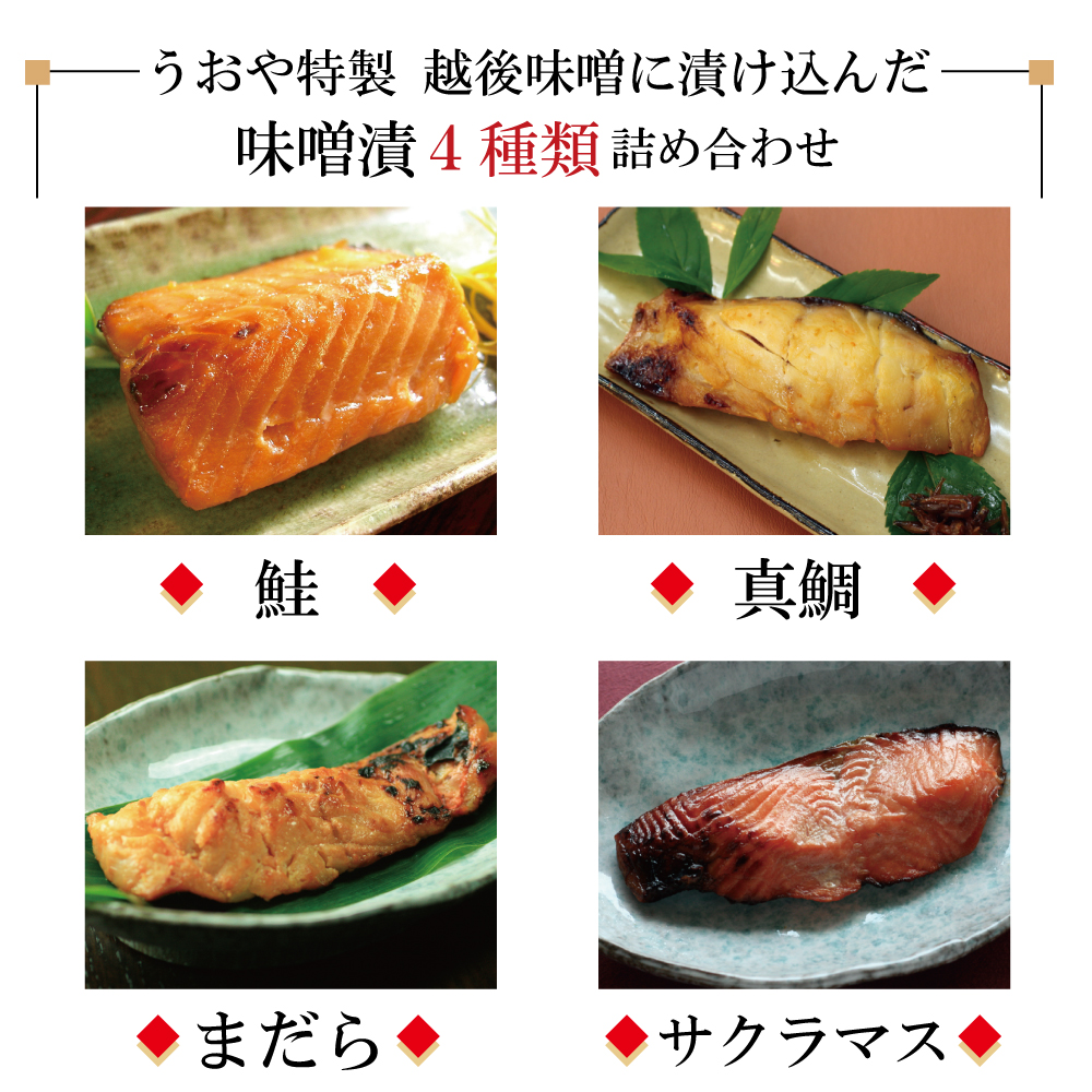 うおや味ものがたり 味噌漬セット