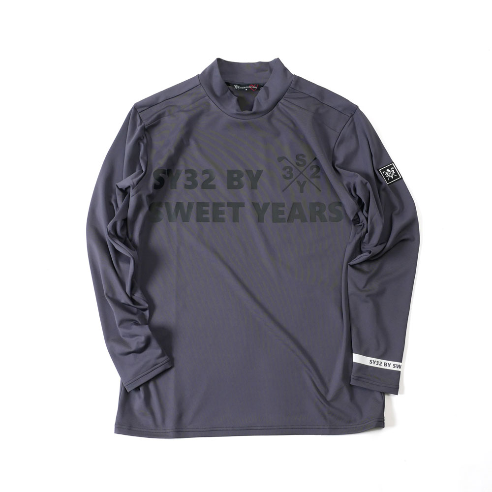 【10%OFFセール】SY32 by SWEET YEARS GOLF エスワイ サーティトゥ バイ スウィートイヤーズ ゴルフ メンズ モックネック 長袖 カットソー 11305-3