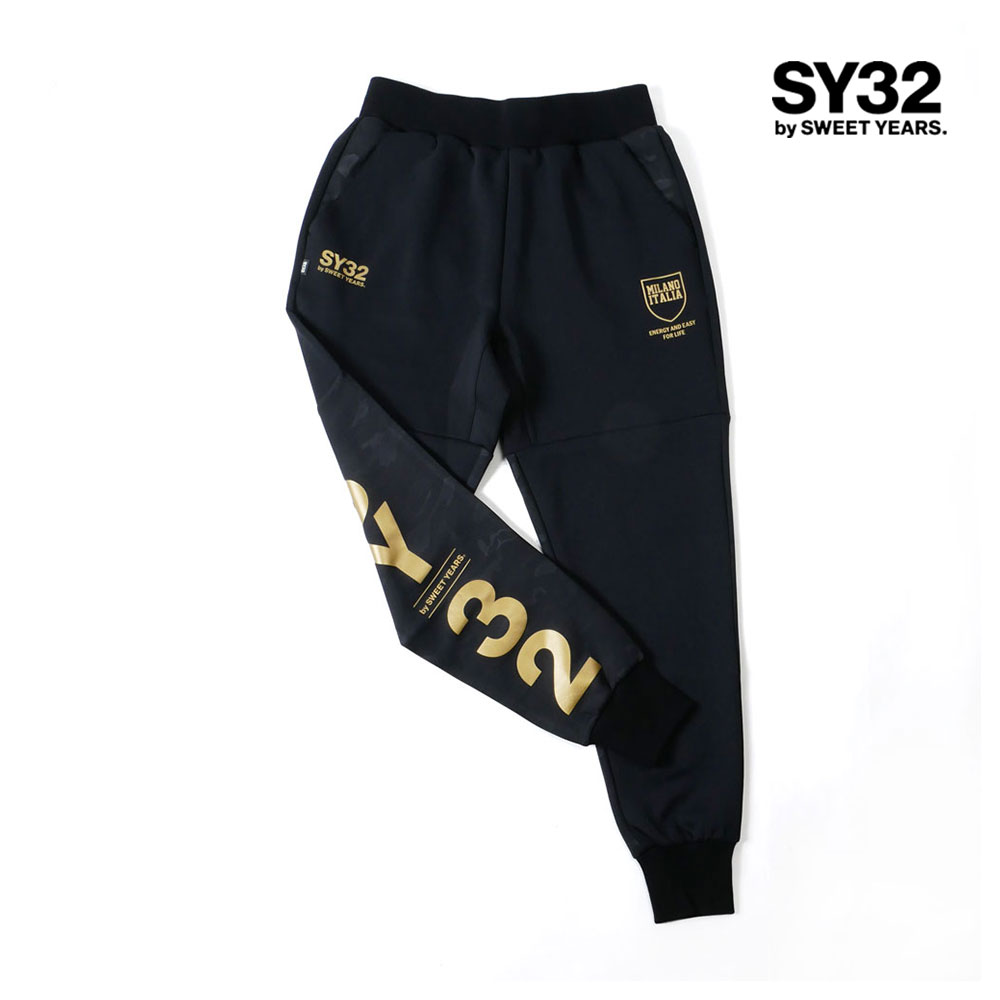 SY32 BY SWEETYEARS 黒パンツ SY32 by SWEET YEARS SWEETYEARS スウェットパンツ スウェット