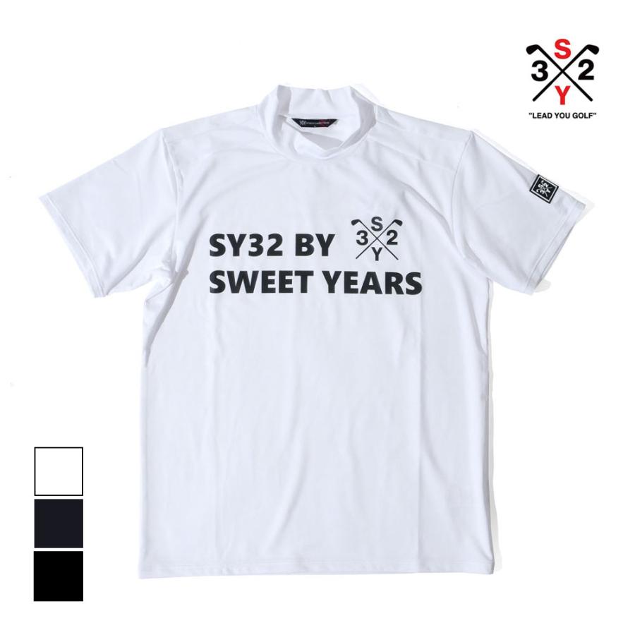 SY32 by SWEET YEARS GOLF エスワイ32バイスウィートイヤーズ ゴルフ メンズ モックネック 半袖Tシャツ 11305-4｜up-avanti｜02