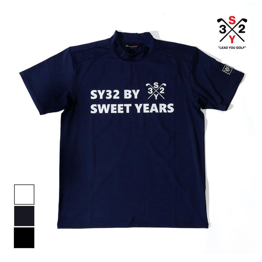 SY32 by SWEET YEARS GOLF エスワイ32バイスウィートイヤーズ ゴルフ メンズ モックネック 半袖Tシャツ 11305-4｜up-avanti｜03