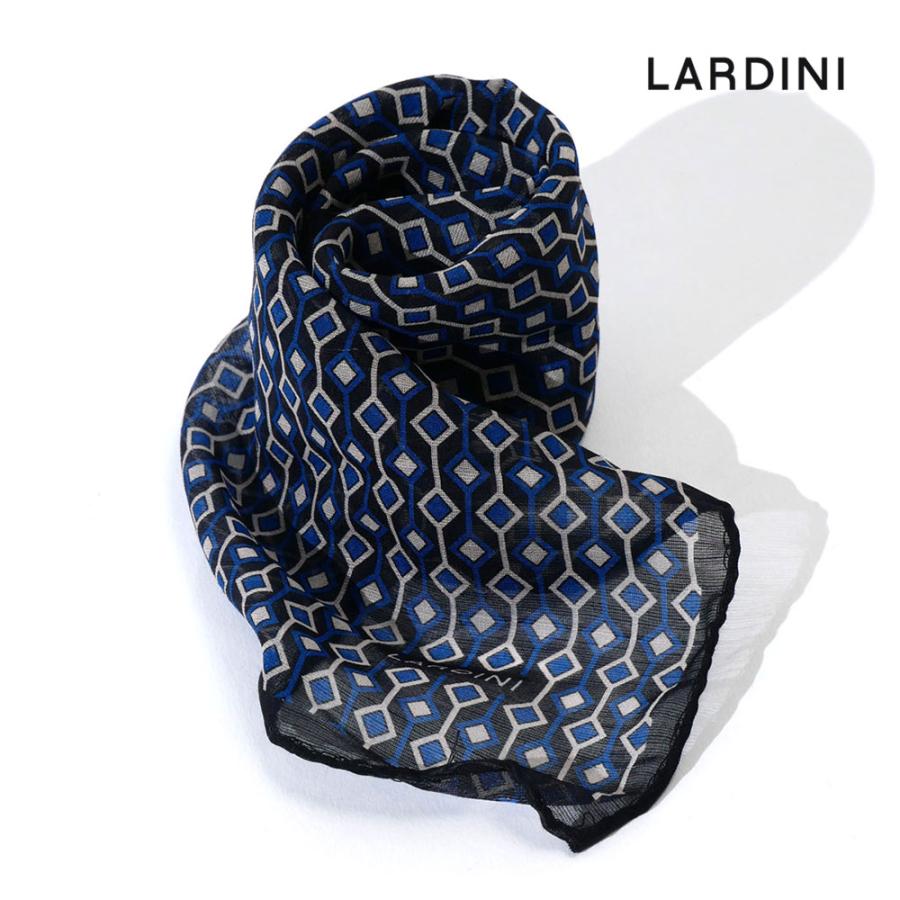 LARDINI ラルディーニ メンズ ポケットチーフ ヴァイオレット ネイビー ブランド 3216-9po12106 国内正規品