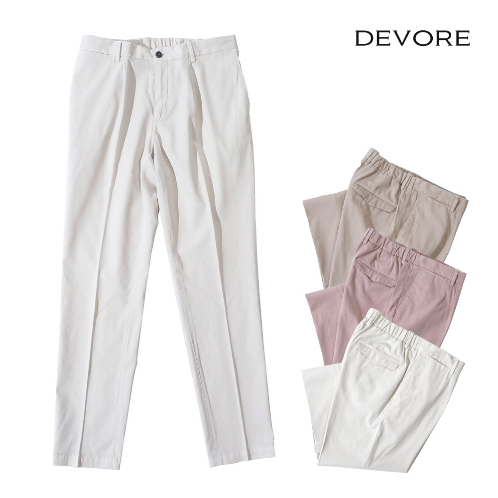※ラビット 未使用 デヴォレインチピット チノパンツ 46 ベージュ DEVORE Incipit デヴォレインチピット メンズ コットン チノパン