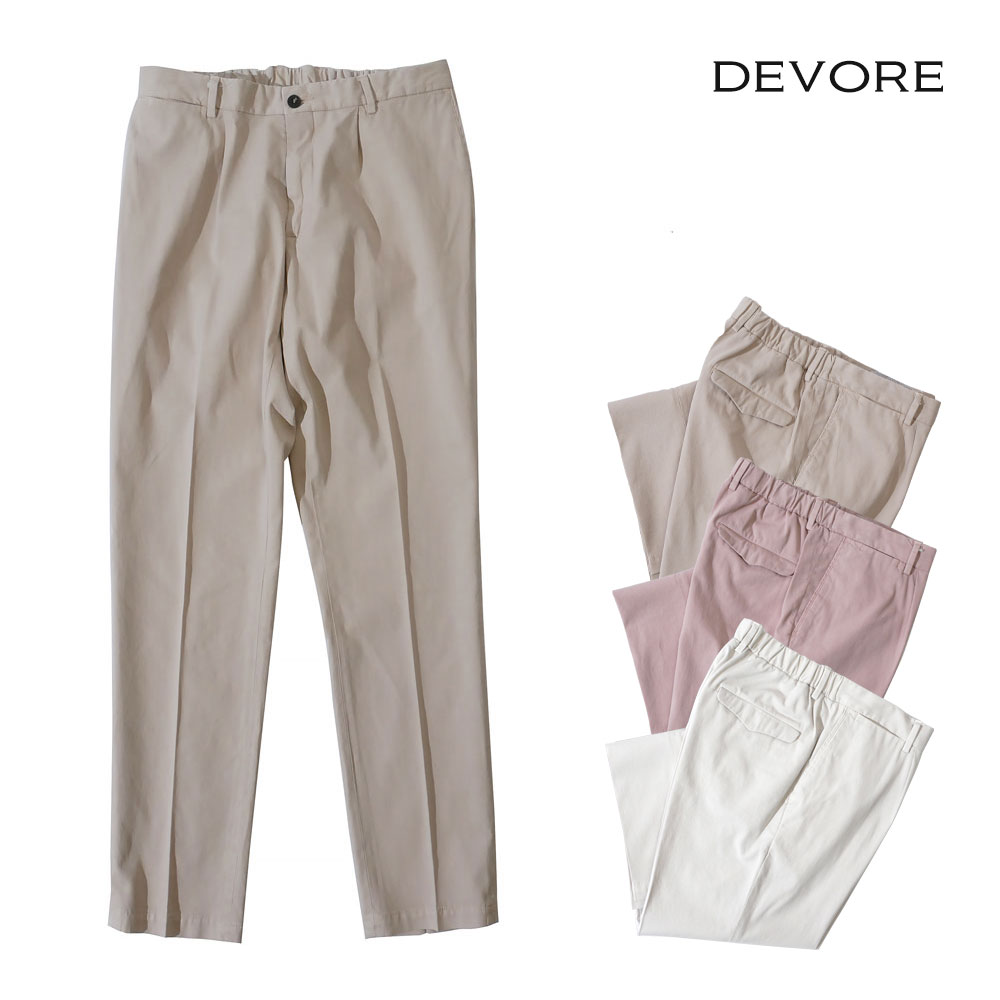 DEVORE Incipit デヴォレインチピット メンズ コットン チノパン