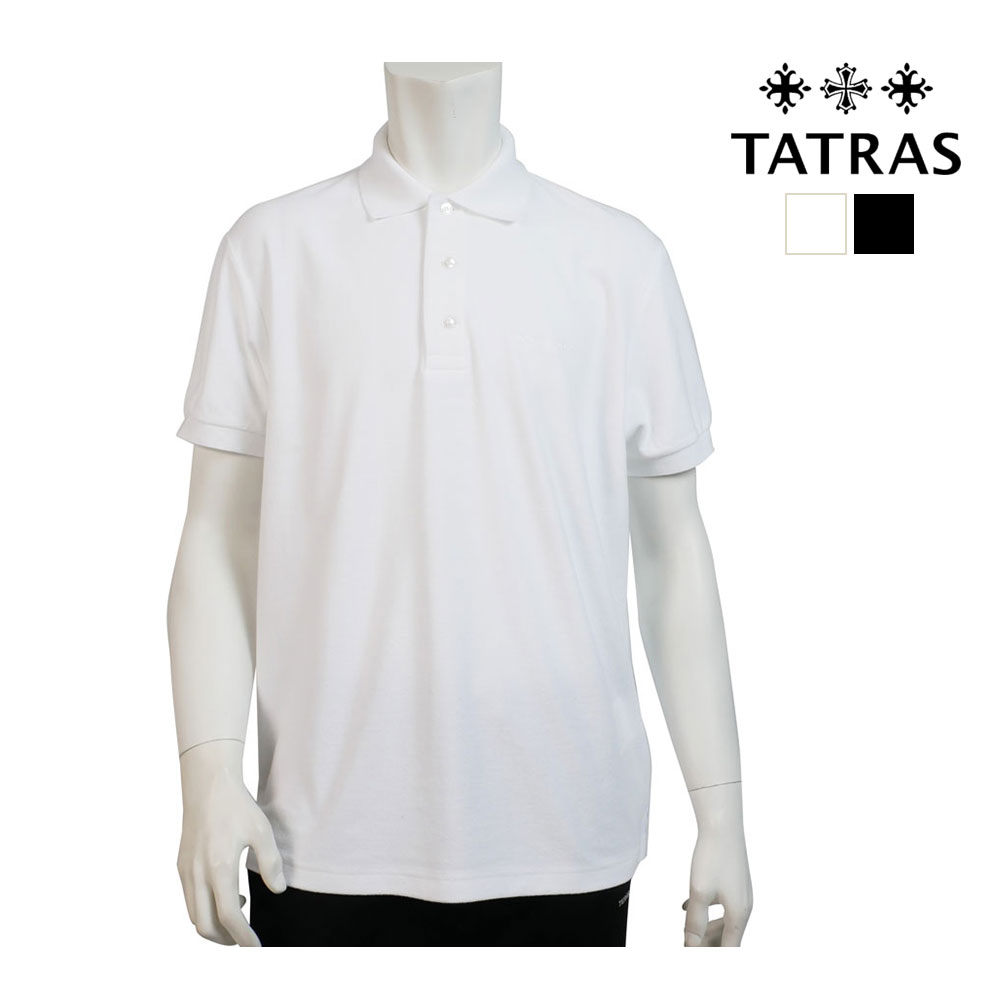 TATRAS タトラス 半袖 ポロシャツ ロゴボタン 製品染め