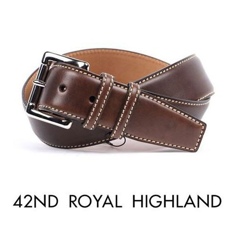 【セール】42nd ROYAL HIGHLAND フォーティーセカンドロイヤルハイランド カーフベルトレザー ダークブラウン | 42ND ROYAL HIGHLAND | 01