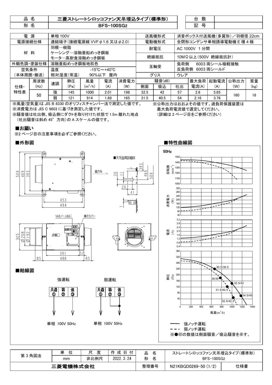 最新情報最新情報三菱 Mitsubishi 換気扇 産業用送風機 [本体]ストレートシロッコファン 空調設備