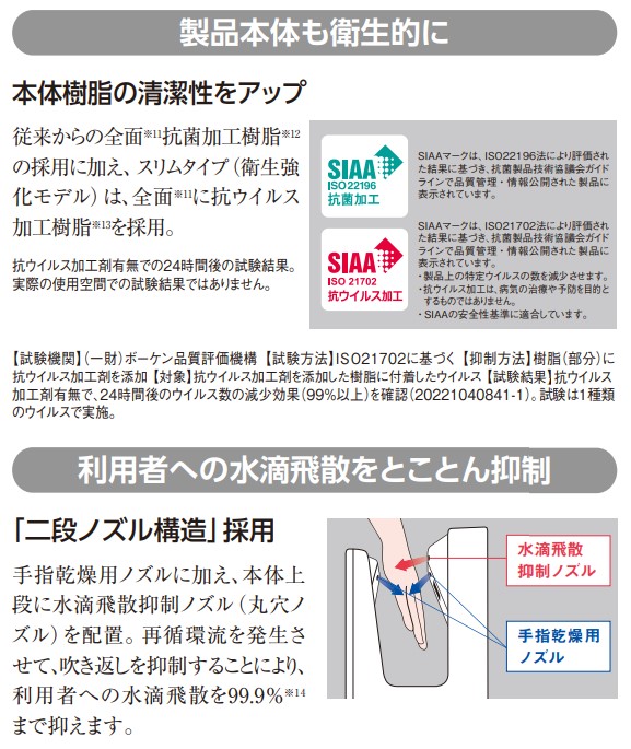 三菱 mitsubishi 【JT-SB116MN-W】ハンドドライヤー ハンドドライヤー ジェットタオル スリムタイプ 衛生強化モデル ヒーターなし  : jt-sb116mn-w : 住宅設備のプロショップDOOON!! - 通販 - Yahoo!ショッピング