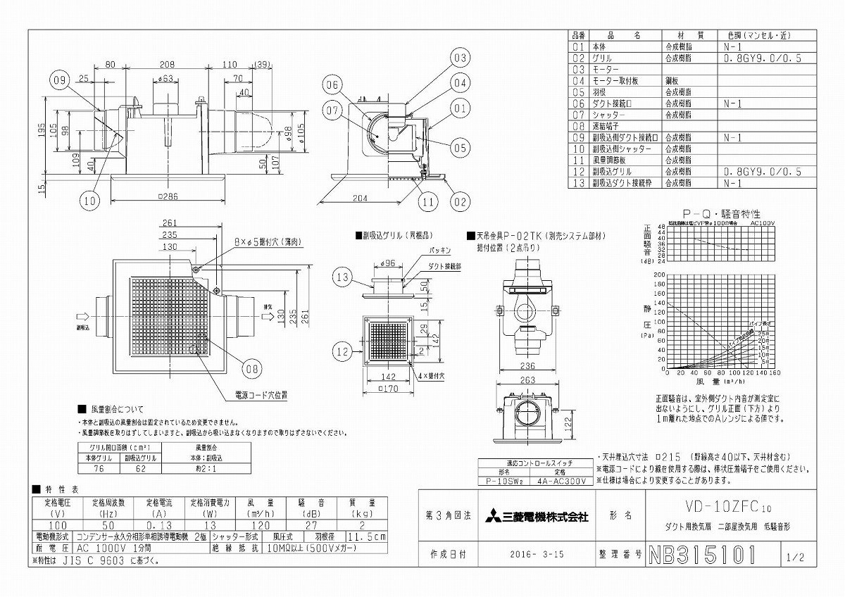 あすつく】 三菱電機 MITSUBISHI 換気扇 VD-10ZFC10 換気扇・ロスナイ [本体]ダクト用換気扇 天井埋込形 VD-10ZFC10 : vd-10zfc10:住宅設備のプロショップDOOON!! - 通販 - Yahoo!ショッピング