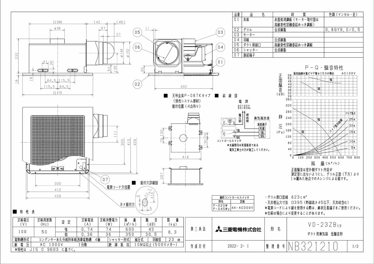 売れ筋がひ！ 三菱 mitsubishi 換気扇 ロスナイ 本体 ダクト用換気扇