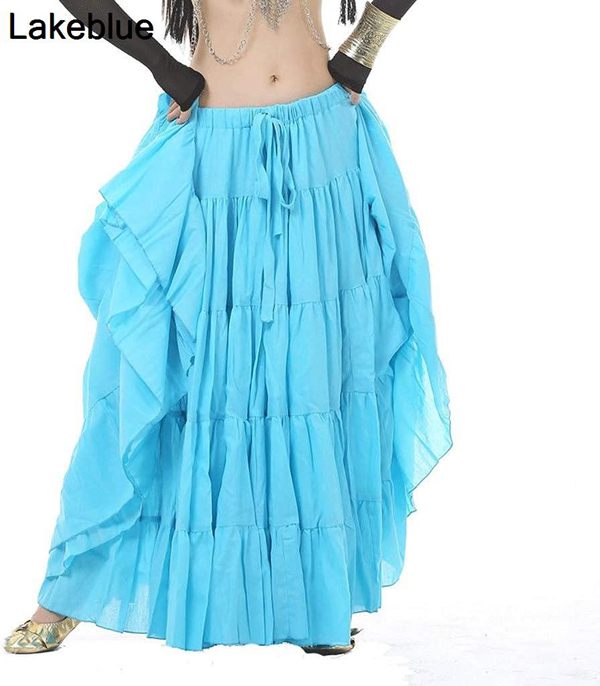 女性のベリーダンススカート、25ヤードの部族ジプシーダンサースイングダンススカート、L37.79インチの衣装｜up-g｜02