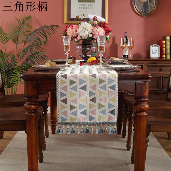 おしゃれ テーブルランナー センターテーブルクロス テーブル装飾 フリンジ付き ファッション おもてなし 良い手触り 家庭用 家具カバー｜up-g｜03