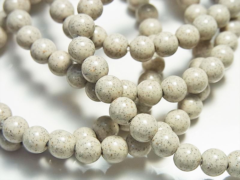 北投石 ほくとうせき 台湾産 (約6mm珠) セラミックブレスレット