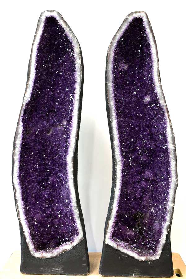 動画あり ペアドーム アメジスト ドーム (約200kg(2本合計)) カペーラ