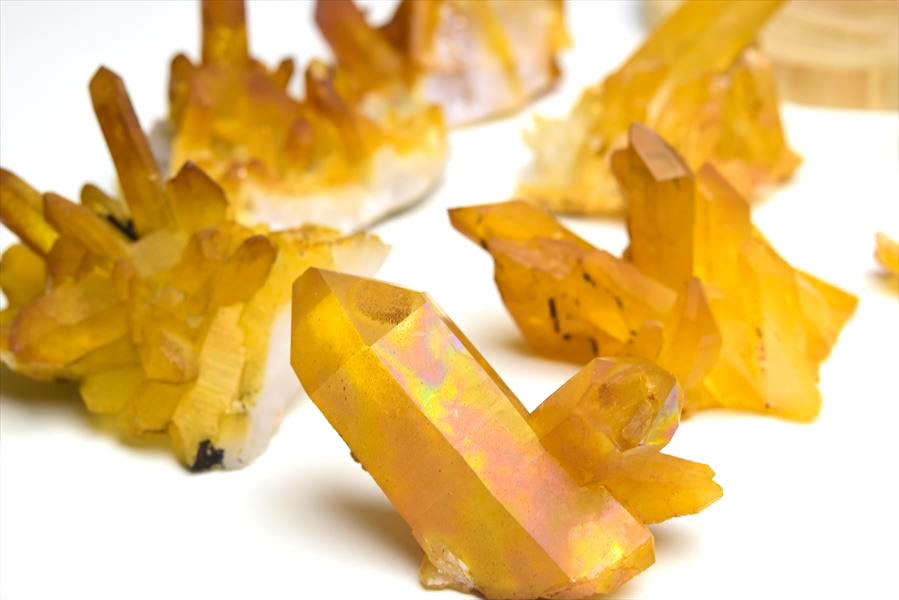 Eta様★3点まとめ★アーカンソー州産 ゴールデンヒーラー水晶クラスター アーカンソー 水晶 ゴールデンヒーラー 種類お任せ (約60g~約70g前後