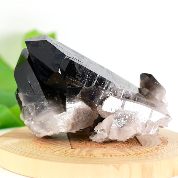 アーカンソー州産 黒水晶 スモーキークォーツ (約266g) クラスター