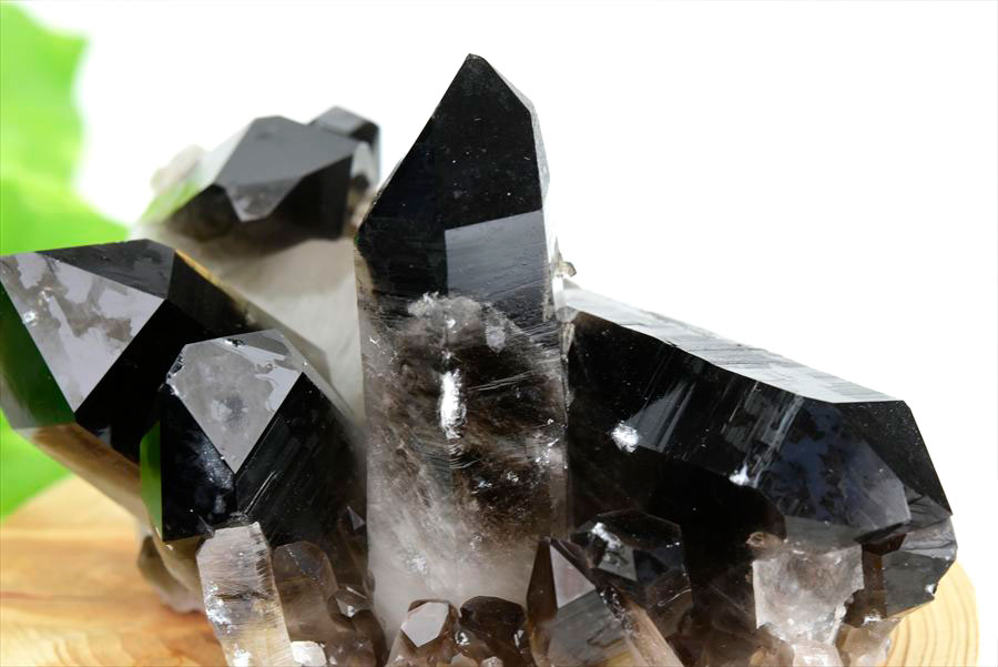 アーカンソー州産 黒水晶 スモーキークォーツ (約301.5g) クラスター