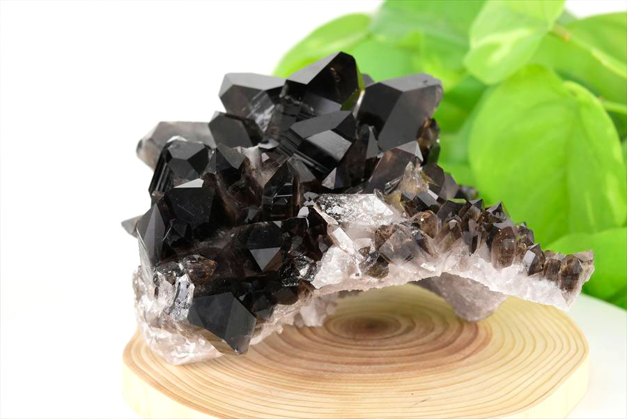 アーカンソー州産 黒水晶 スモーキークォーツ 約639g クラスター 原石