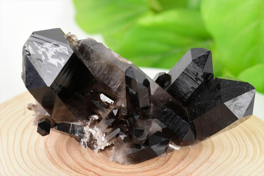 アーカンソー州産 黒水晶 スモーキークォーツ 約170g クラスター 原石