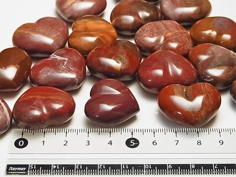 ペトリファイドウッド 珪化木 ハート (約30mm前後) タンブル