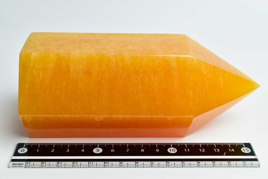 オレンジカルサイト 特大 ポイント 置物 【現物撮影】【メキシコ産