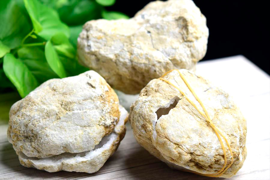 水晶 割れているジオード (約400g〜約600g前後) カルサイト ジオード