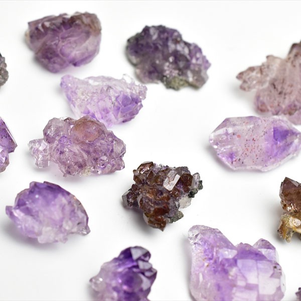 アメジストエレスチャル ミニ結晶 クラスター (選べる18種) スーパー